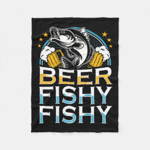 Manta Polar Beer Fishy Fishy Fisher Pescador Lover