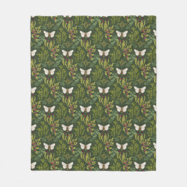 Manta Polar Bees and Foliage Fleece Blanket