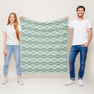 Manta Polar Beige Aqua Turquoise Mint Green Square Art