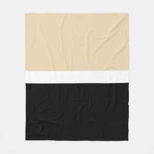 Manta Polar Beige Black Abstract Stripe