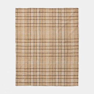 Manta Polar Beige Tartán: Tejidos de plástico clásicos.