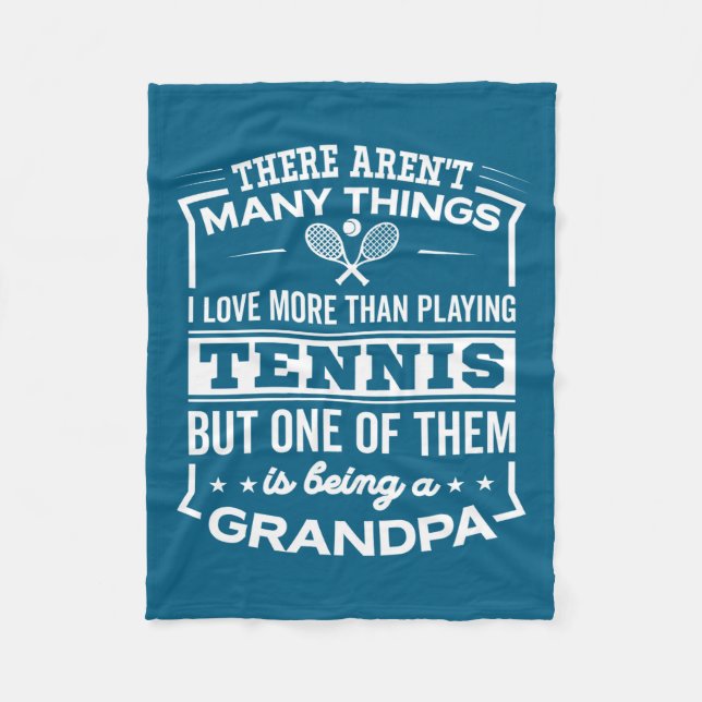 Manta Polar Being A Tennis Grandpa Funny Old Man  (Anverso)