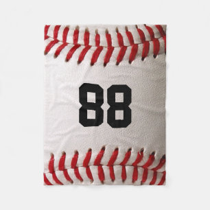 Manta Polar Béisbol con número de Personalizable