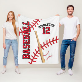 Manta Polar Béisbol ⚾ deporte en rojo