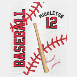 Manta Polar Béisbol ⚾ deporte en rojo