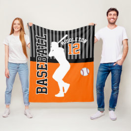 Manta Polar Béisbol ⚾ Deporte - Naranja