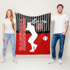 Manta Polar Béisbol ⚾ Deporte - Rojo oscuro
