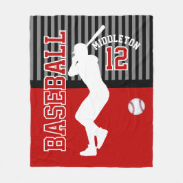 Manta Polar Béisbol ⚾ Deporte - Rojo oscuro