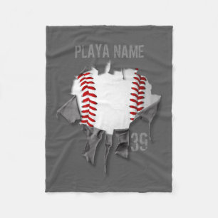 Manta Polar Béisbol desgarrado (personalizado)