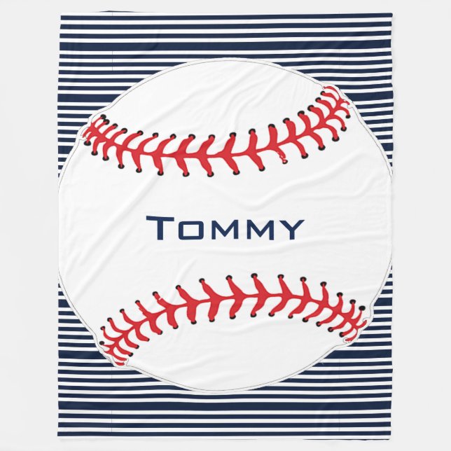 Manta Polar Béisbol Design Fleece Blanket (Anverso)