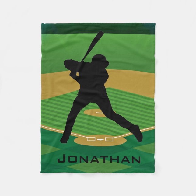 Manta Polar Béisbol Design Fleece Blanket (Anverso)