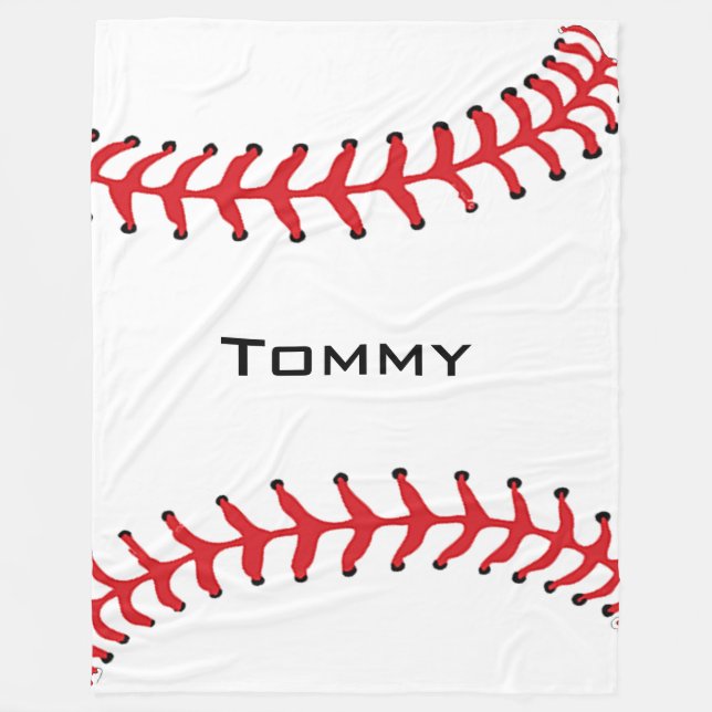 Manta Polar Béisbol Design Fleece Blanket (Anverso)