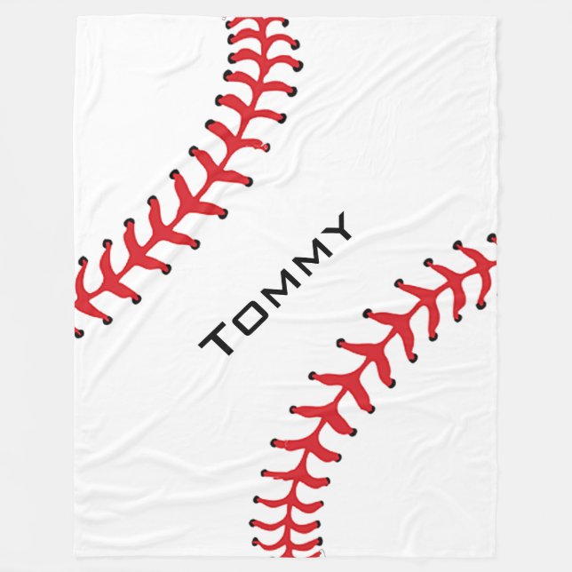 Manta Polar Béisbol Design Fleece Blanket (Anverso)