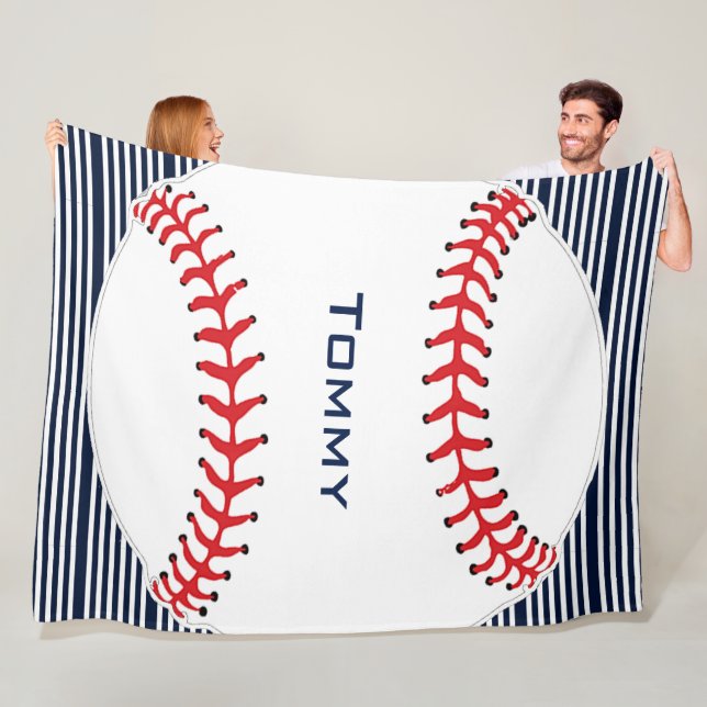 Manta Polar Béisbol Design Fleece Blanket (In situ)