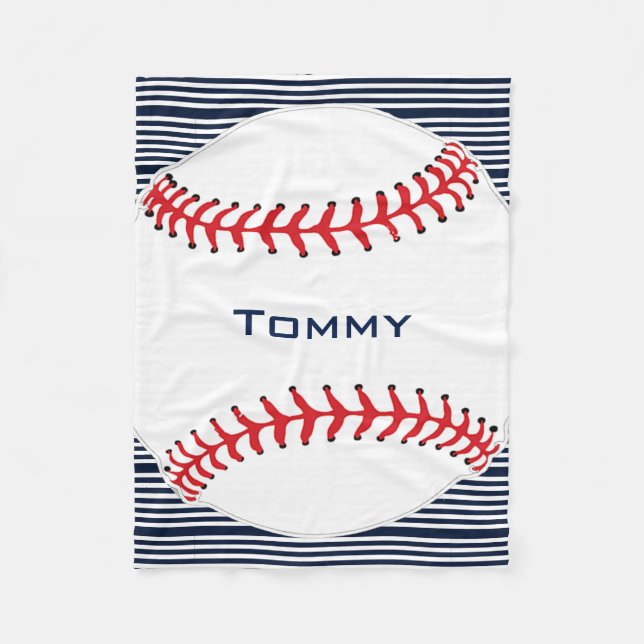 Manta Polar Béisbol Design Fleece Blanket (Anverso)