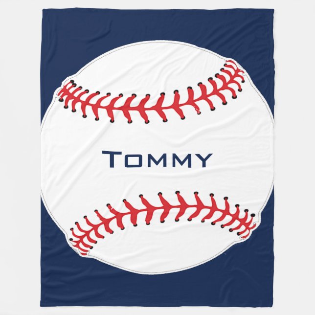 Manta Polar Béisbol Design Fleece Blanket (Anverso)