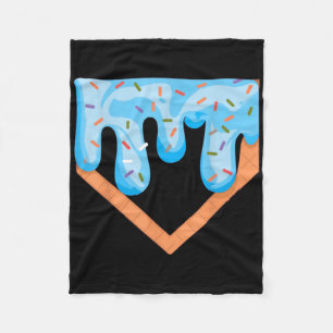 Manta Polar Béisbol Ice Cream Dripping Baseball Home Plate Dr.