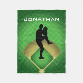 Manta Polar Béisbol Pitcher Design Fleece Blanket