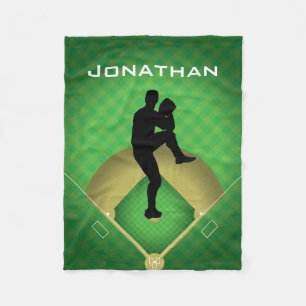 Manta Polar Béisbol Pitcher Design Fleece Blanket