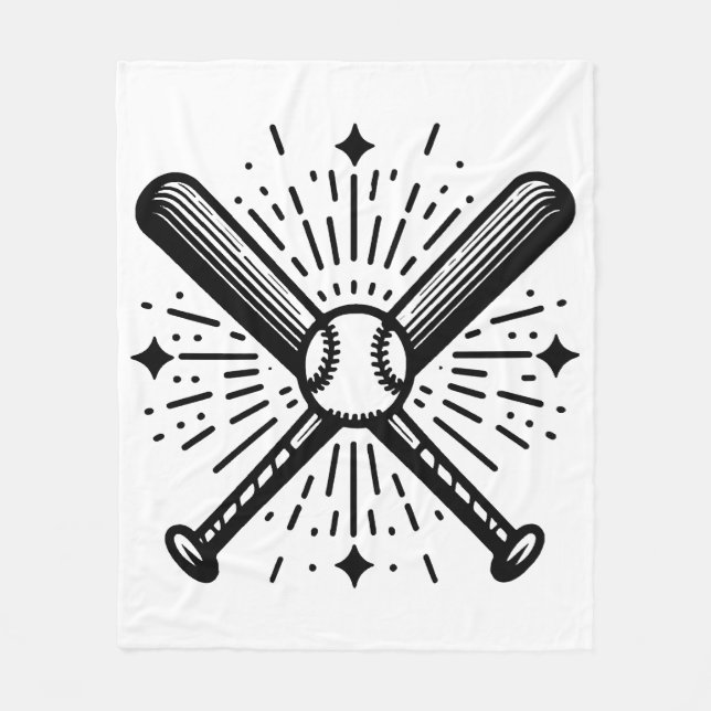 Manta Polar béisbol vintage (Anverso)