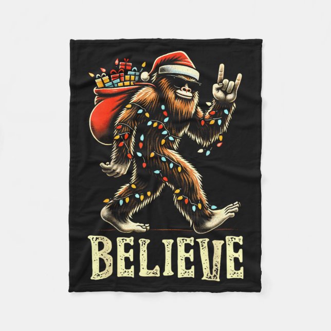 Manta Polar Believe Bigfoot Sasquatch Santa Reindeer Christmas (Anverso)