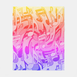 Manta Polar Bella música Happy Colours Lively Musical Notes