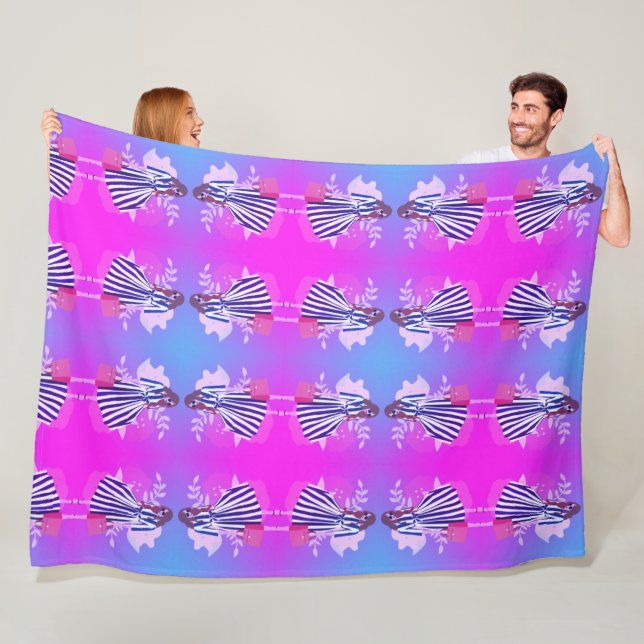 Manta Polar Bellas mujeres púrpuras en traje moderno (In situ)