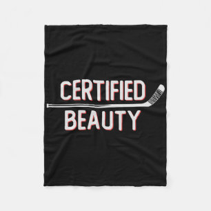 Manta Polar Belleza Certificada Divertido Argot de Hockey sobr