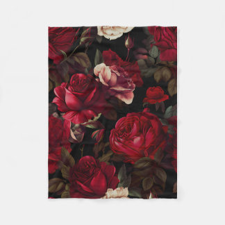 Manta Polar Belleza en dolor: patrón Rosa