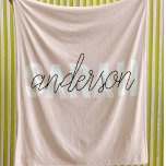 Manta Polar Belleza rosa pastel moderna Personalizada<br><div class="desc">Belleza rosa pastel moderna Personalizada</div>