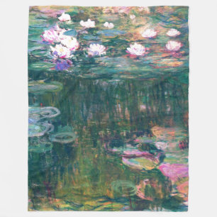 Manta Polar Bello Artes de Monet de la charca del lirio de