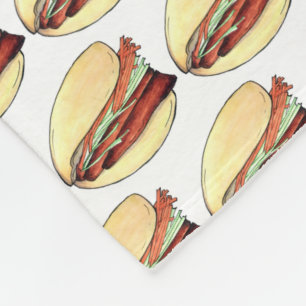 Manta Polar Belly de cerdo Gua Bao prohíbe comida taiwanesa ch