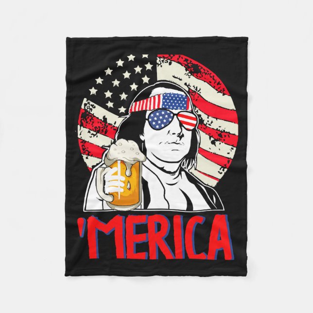 Manta Polar Ben Drankin Celebremos la alegría del 4° de (Anverso)