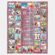 Bendición a esta familia con amor 32 Collage de fo