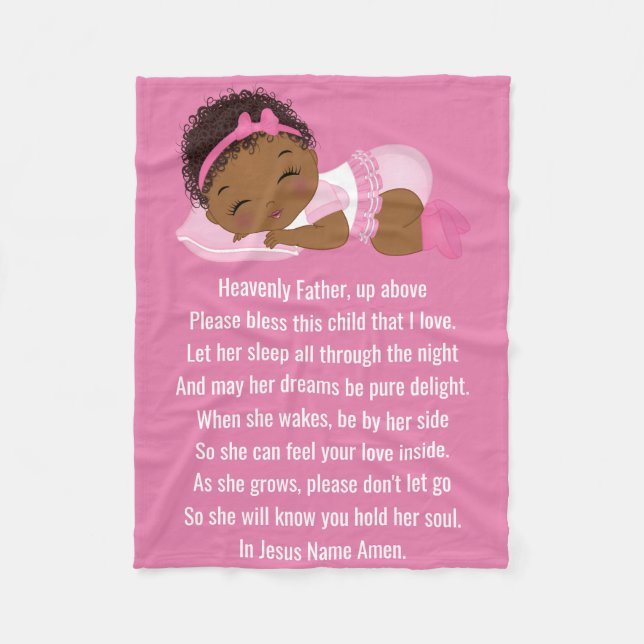 Manta Polar Bendición - Funda de lazo, 60"x80" (Anverso)