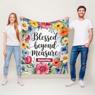 Manta Polar Bendición personalizada más allá de la medida cris