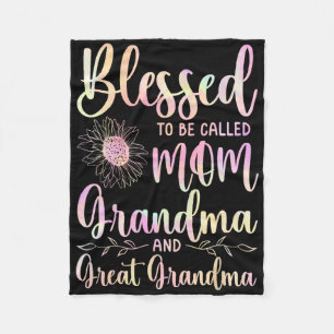 Manta Polar Bendita De Ser Llamada Mamá Abuela Y Gran Abuela