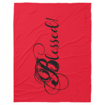 ¡Bendito! Fleece Blanket (Rojo)