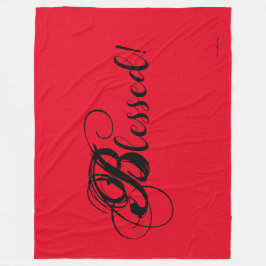 Manta Polar ¡Bendito! Fleece Blanket (Rojo)
