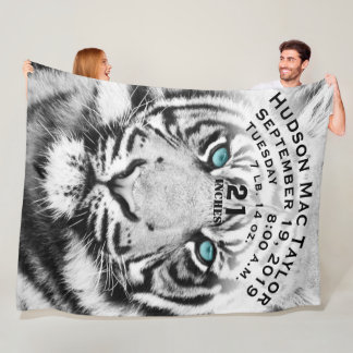 Manta Polar Bengala Tiger Bebé Nacimiento tigre blanco