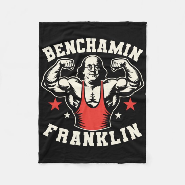 Manta Polar Benjamin Benchamin Franklin Bench Press Bodybuildi (Anverso)