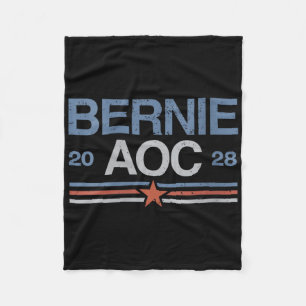 Manta Polar Bernie Sanders Y Aoc V-neck