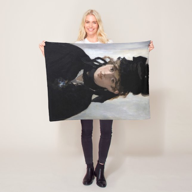 Manta Polar Berthe Morisot con un Bouquet de violetas, Manet (In situ)