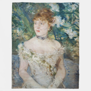 Manta Polar Berthe Morisot - Joven Chica en un vestido de bola