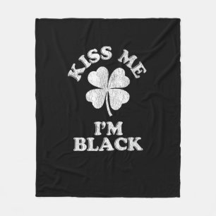 Manta Polar Bésame soy camiseta negra