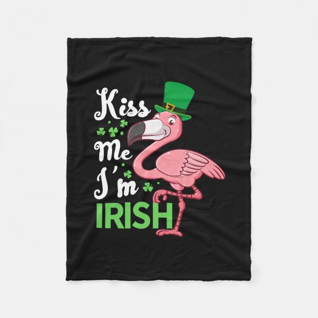 Manta Polar Bésame soy irlandés (Anverso)