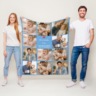 Manta Polar Best Father Ever Photo Collage | Personalized 
