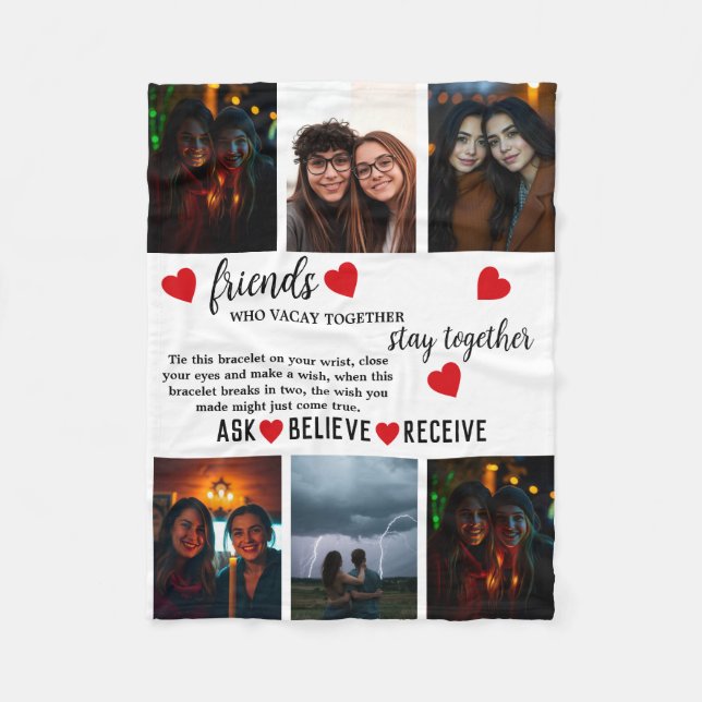 Manta Polar Best Friend Friendship Day Photo (Anverso)