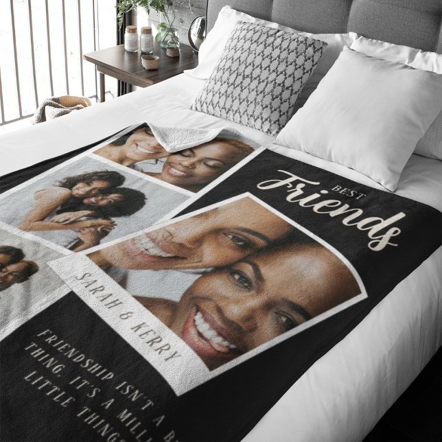 Manta Polar Best Friends Photo Collage Fleece Blanket (Subido por el creador)