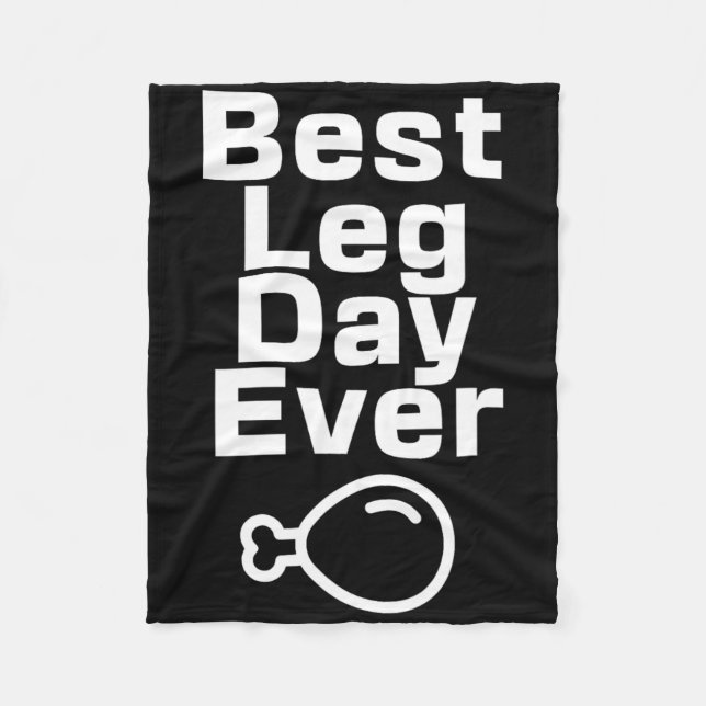 Manta Polar Best Leg Day Ever Thanksgiving Funny  (Anverso)